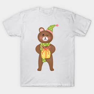 Teddy bear with gift T-Shirt